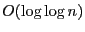 $O(\log \log n)$